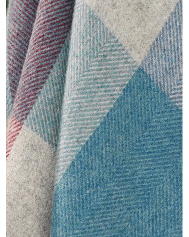 Plaid HARLAND Heather - Couverture en pure laine vierge Bronte by Moon anglaise plaid tartan ecossais 100 laine highland