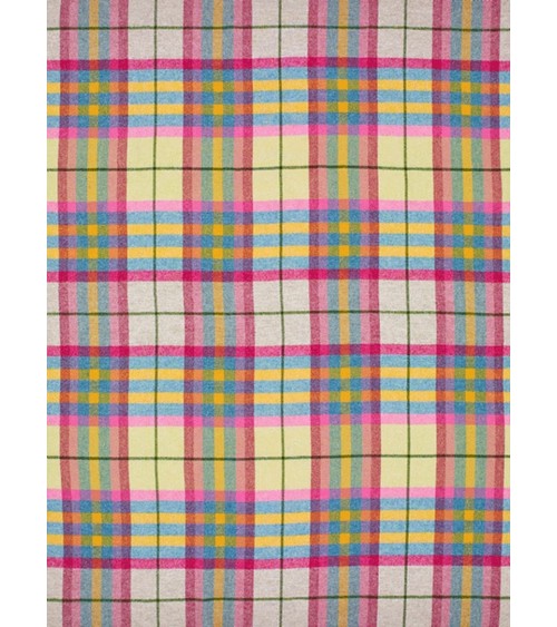 FALMOUTH Avorio / Rosa - Coperta di pura lana vergine Bronte by Moon plaid per divano in lana coperta morbida letto matrimoni...