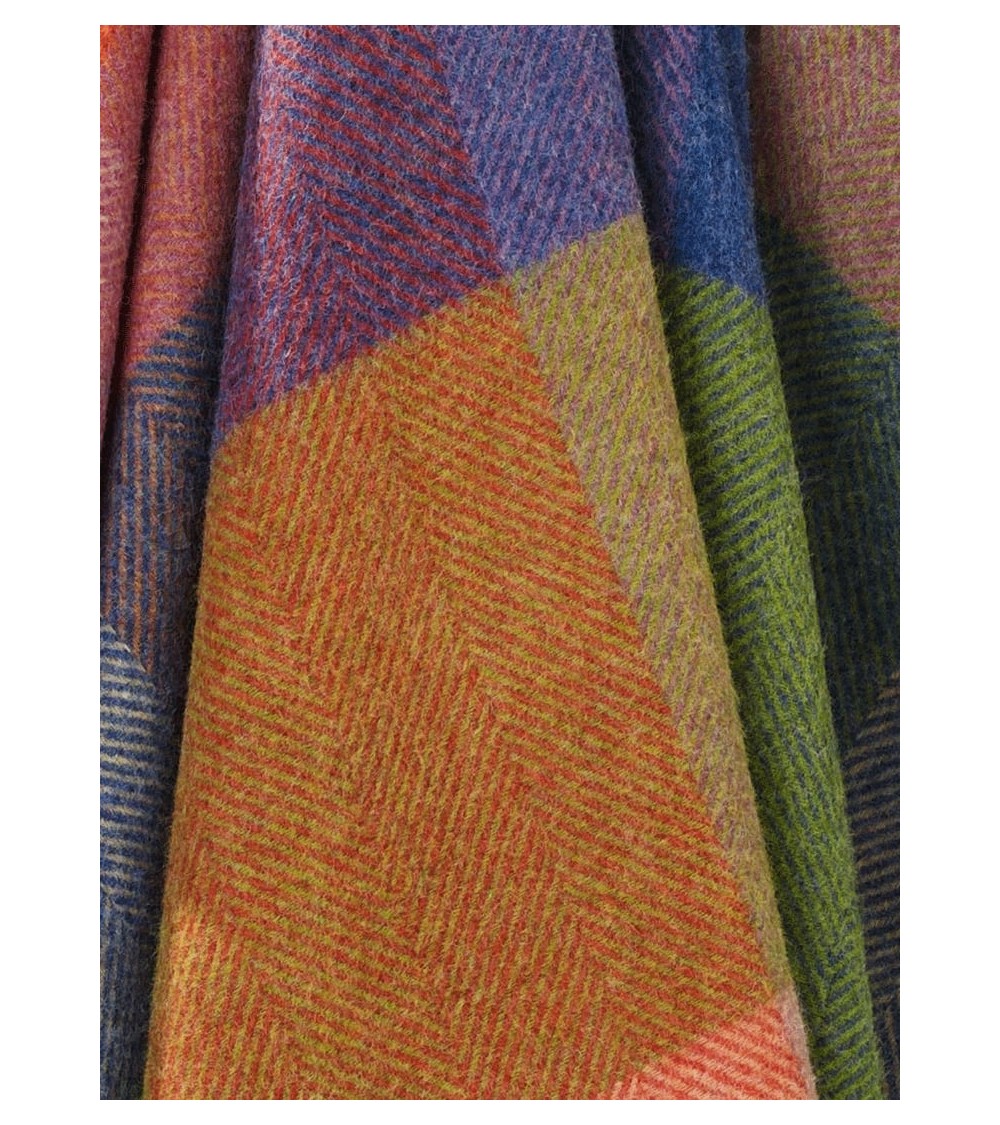 Plaid HARLAND Sunset - Couverture en laine Bronte by Moon un plaid cocooning couverture chaude douce plaide lit