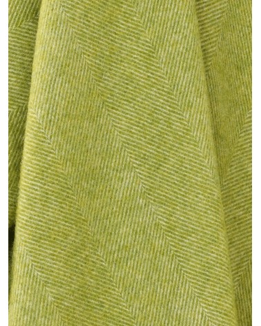 Plaid HERRINGBONE Citron vert - Couverture en laine Bronte by Moon un plaid cocooning couverture chaude douce plaide lit