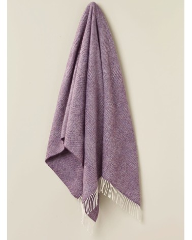 Plaid HERRINGBONE Clover - Couverture douce en laine Bronte by Moon un plaid cocooning couverture chaude douce plaide lit