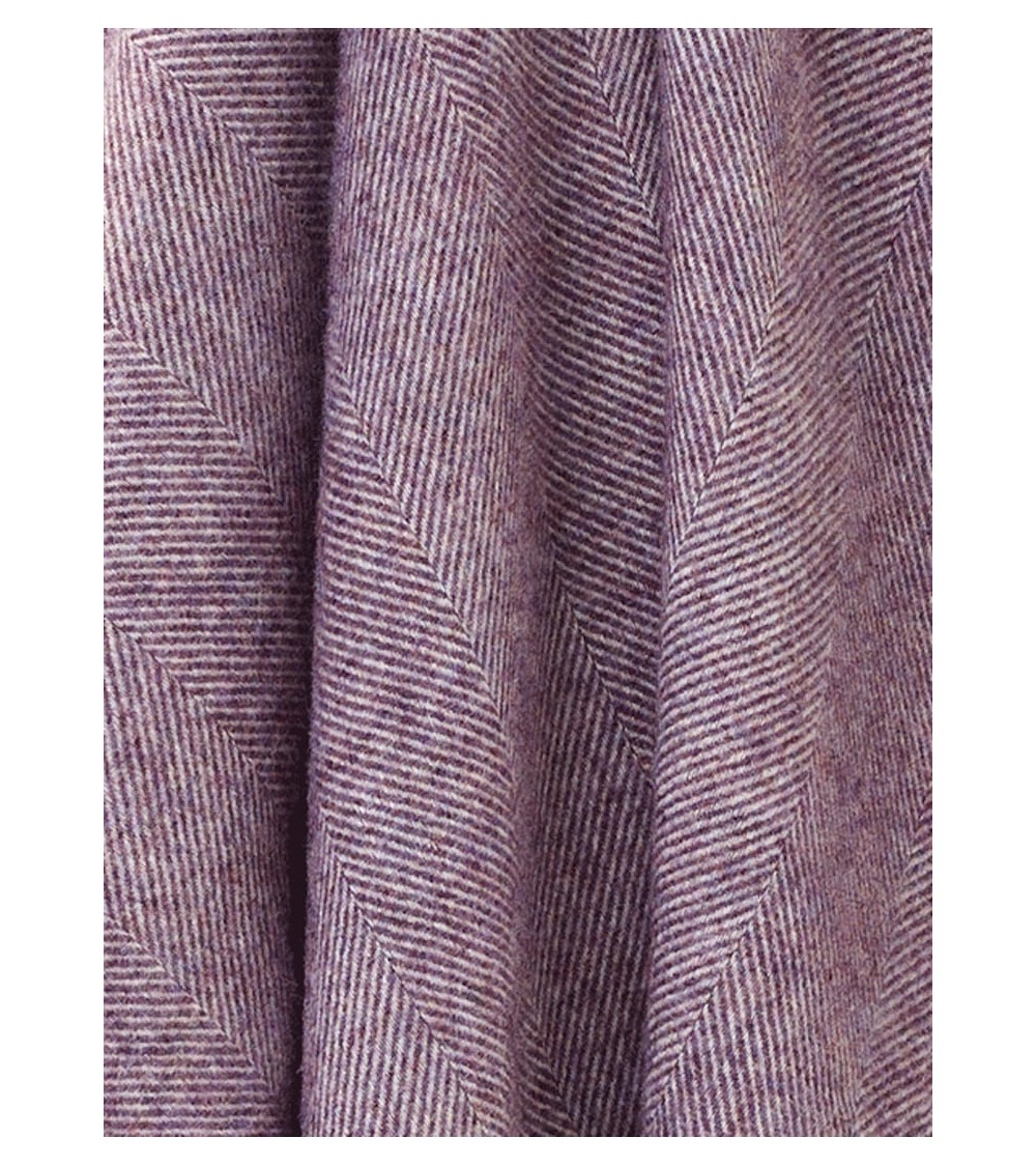 Plaid HERRINGBONE Clover - Couverture douce en laine Bronte by Moon un plaid cocooning couverture chaude douce plaide lit