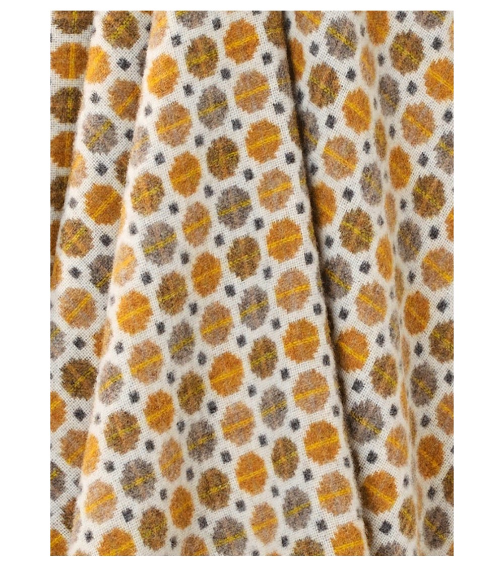 MILAN Gold - Merino Decke, Wolldecke Bronte by Moon Schafwolldecke warme Woll Decken Sofa wohndecke kaufen