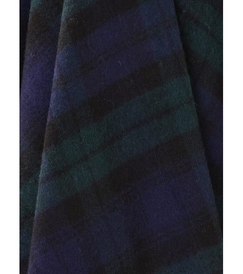 BLACK WATCH - Tartan merino throw Bronte by Moon clan plaids english sofa cozy soft throw blanket
