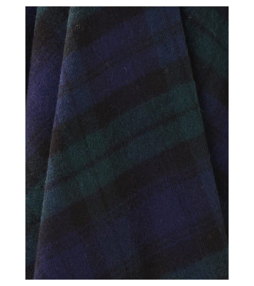 Plaid Tartan BLACK WATCH - Couverture en laine merinos Bronte by Moon anglaise plaid tartan ecossais 100 laine highland