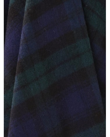 BLACK WATCH - Tartan merino throw Bronte by Moon clan plaids english sofa cozy soft throw blanket
