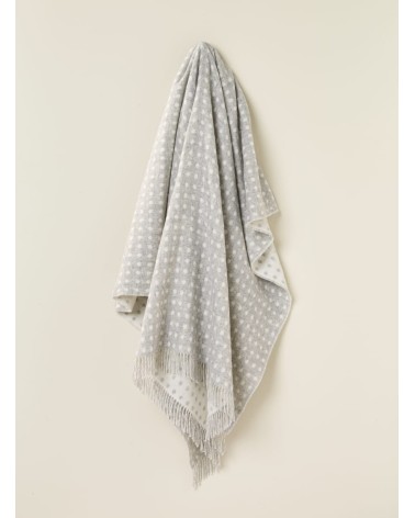 NATURAL SPOT DESIGN Grey - Merino wool blanket Bronte by Moon warm cozy soft sofa throw blanket picnic throws and blankets