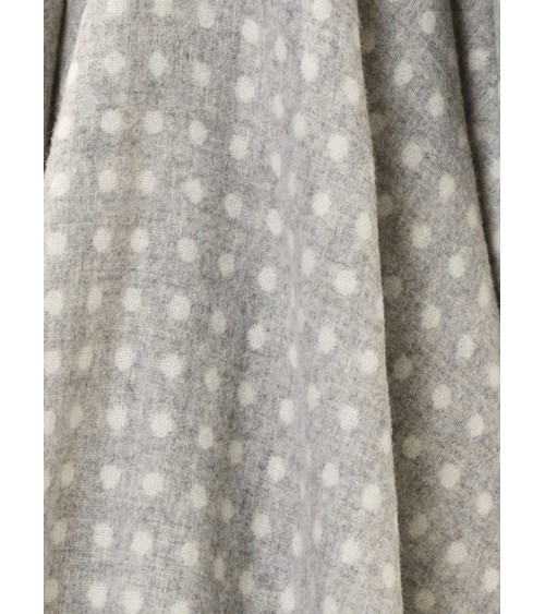 Plaid NATURAL SPOT DESIGN Gris - Couverture en laine Bronte by Moon anglaise plaid tartan ecossais 100 laine highland