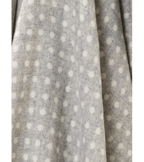 NATURAL SPOT DESIGN Grey - Merino wool blanket Bronte by Moon warm cozy soft sofa throw blanket picnic throws and blankets