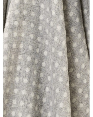 Plaid NATURAL SPOT DESIGN Gris - Couverture en laine Bronte by Moon anglaise plaid tartan ecossais 100 laine highland