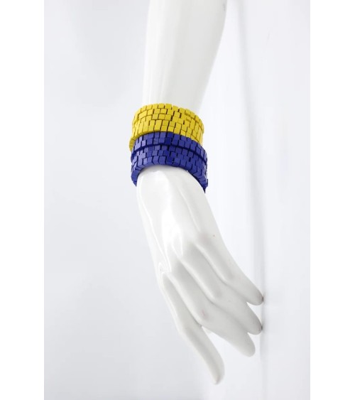 Pashmina - Wooden Beads Snake Bracelet Jianhui London cute fashion design designer for women