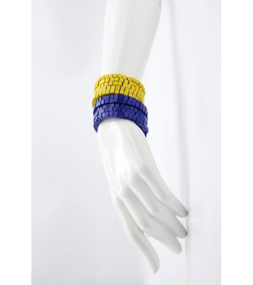 Pashmina - Bracelet serpent en perles de bois Jianhui London fantaisie original femme suisse