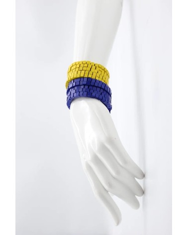 Pashmina - Bracelet serpent en perles de bois Jianhui London fantaisie original femme suisse