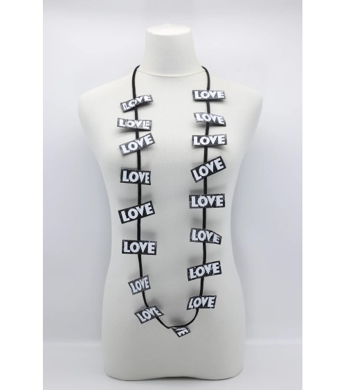 Love - Necklace in leatherette Jianhui London cute fashion design designer for women