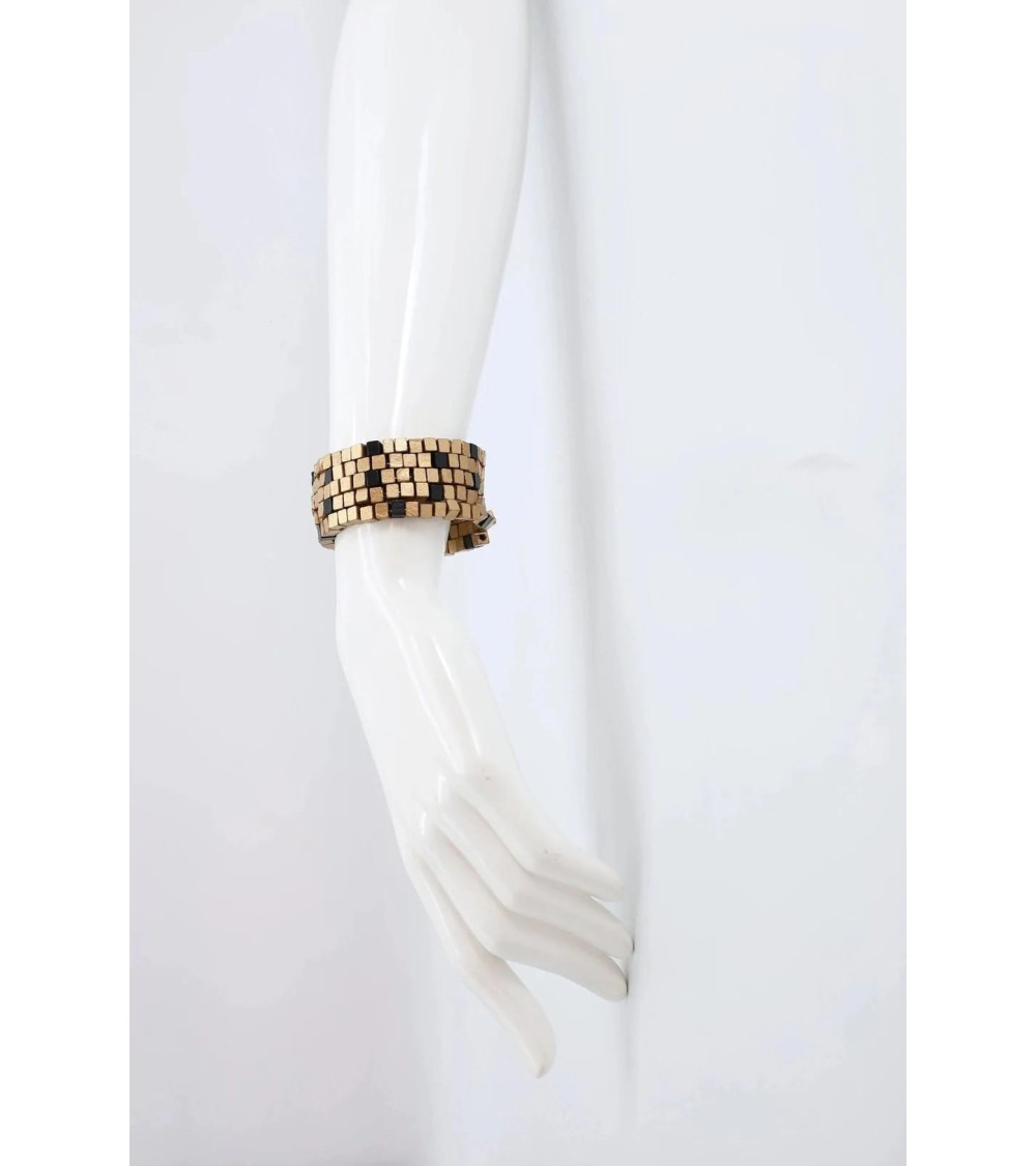 Pashmina Mosaic - Wooden Beads Snake Bracelet Jianhui London cute fashion design designer for women