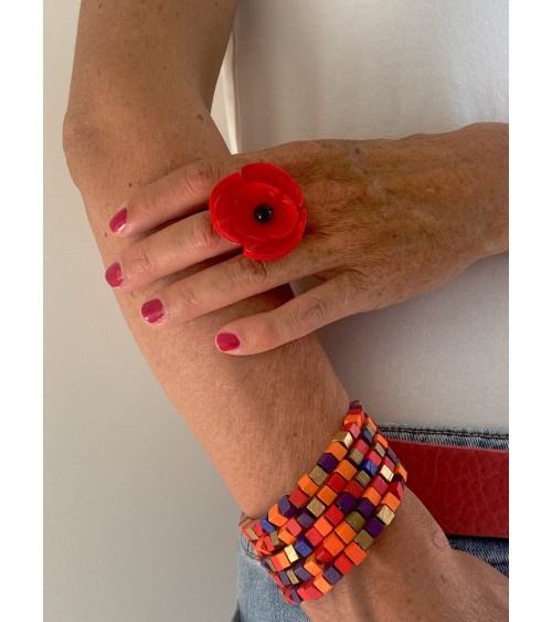 Poppy - Ring made of recycled plastic Jianhui London cute fashion design designer for women