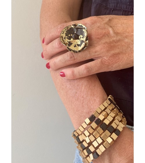 Pashmina Mosaic - Wooden Beads Snake Bracelet Jianhui London cute fashion design designer for women