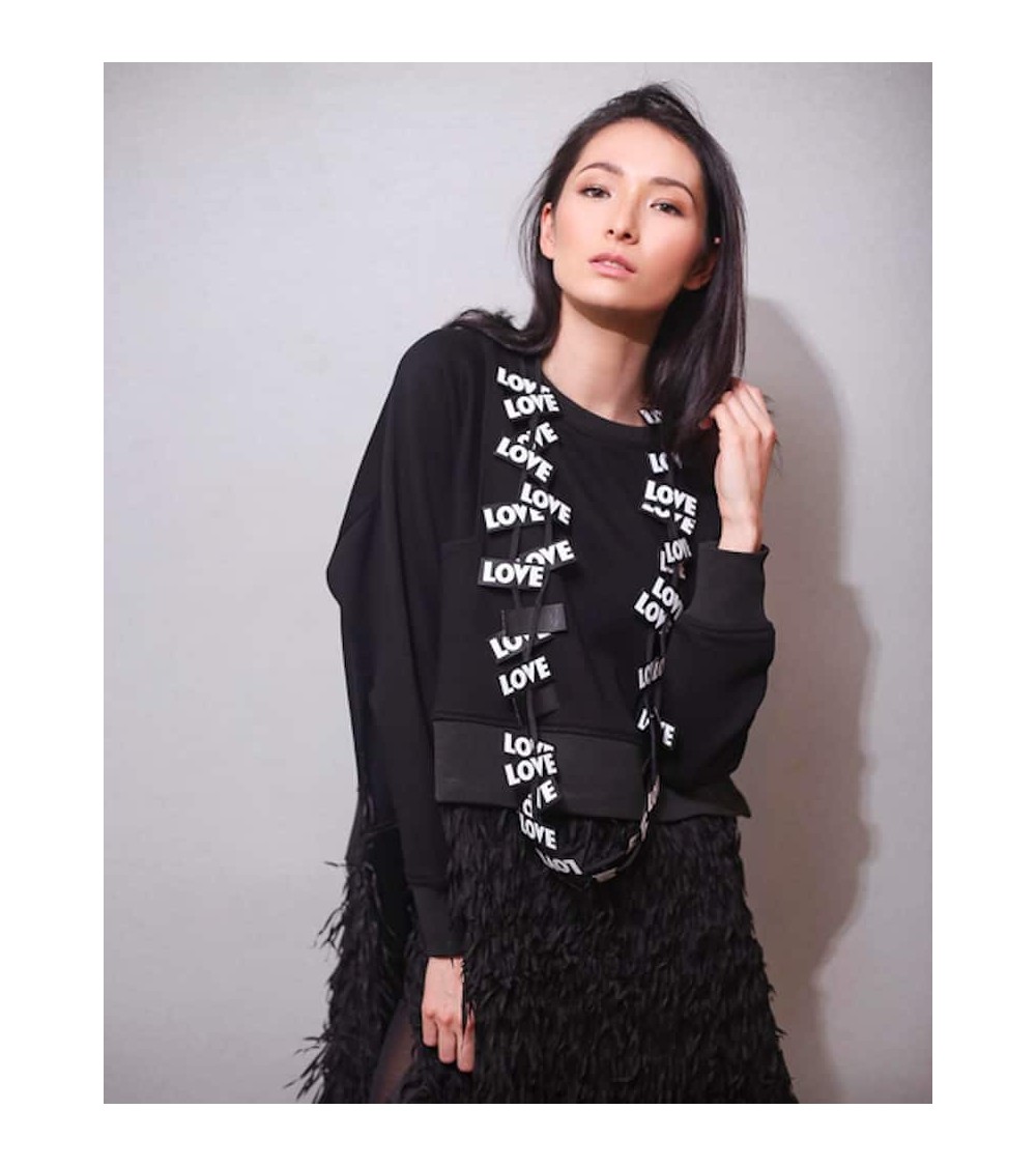 Love - Collier en similicuir Jianhui London fantaisie original femme suisse