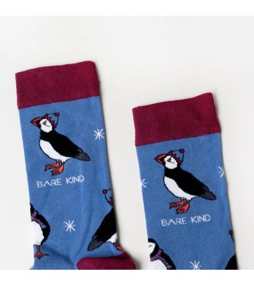 Save the Puffins - Christmas Bamboo Socks