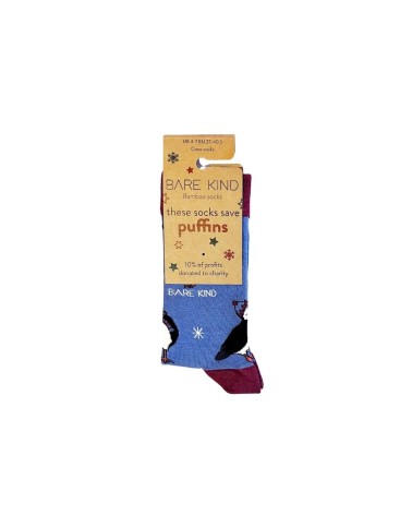 Rettet die Papageientaucher - Bambus Weihnachtssocken Bare Kind socke kuschelsocken für damen lustig herren farbige coole socken