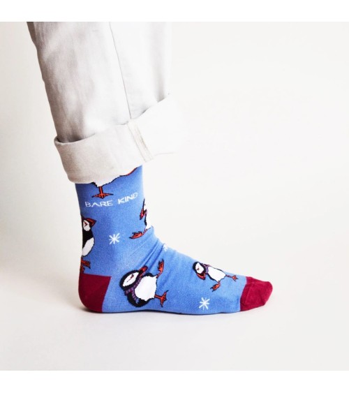 Save the Puffins - Christmas Bamboo Socks