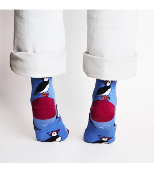 Save the Puffins - Christmas Bamboo Socks