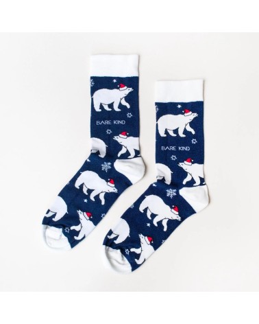 Rettet die Eibären - Bambus Weihnachtssocken Bare Kind Socke lustige Damen Herren farbige coole socken mit motiv kaufen