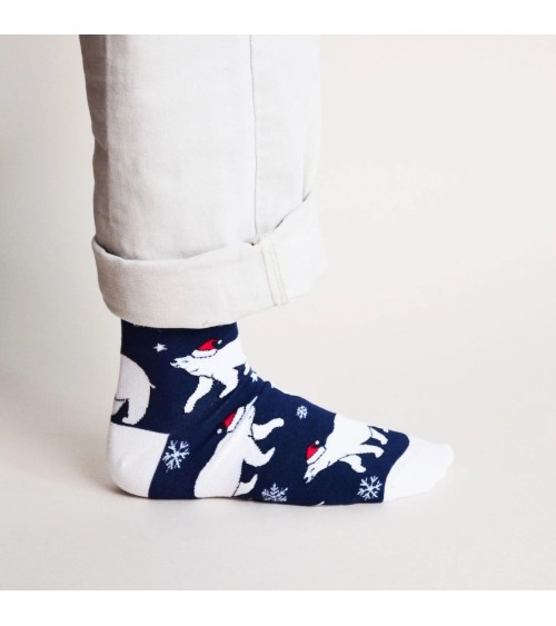 Rettet die Eibären - Bambus Weihnachtssocken Bare Kind Socke lustige Damen Herren farbige coole socken mit motiv kaufen