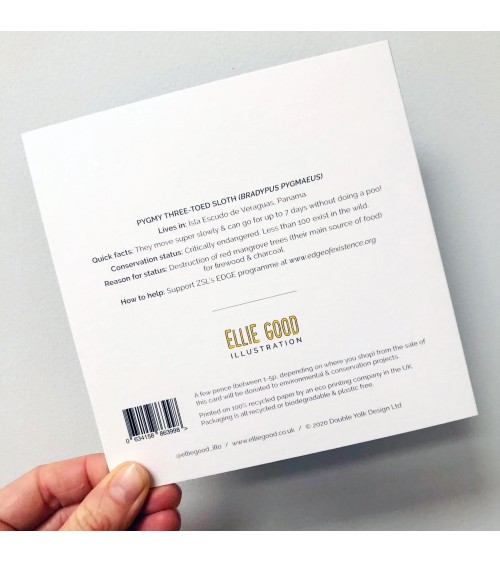 Zwerg-Faultier - Grusskarte Ellie Good illustration glückwunschkarte zur hochzeit geburt zum geburtstag kaufen