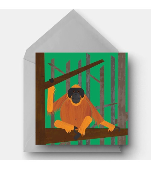 Orang-Utan - Grusskarte Ellie Good illustration glückwunschkarte zur hochzeit geburt zum geburtstag kaufen