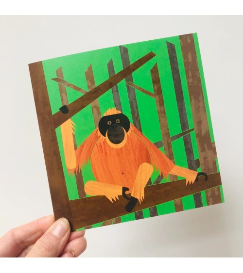 Orang-Utan - Grusskarte Ellie Good illustration glückwunschkarte zur hochzeit geburt zum geburtstag kaufen