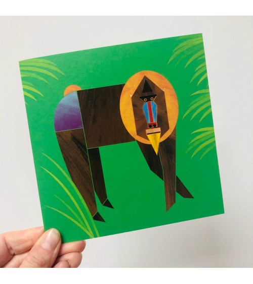 Mandrill Affe - Grusskarte Ellie Good illustration glückwunschkarte zur hochzeit geburt zum geburtstag kaufen