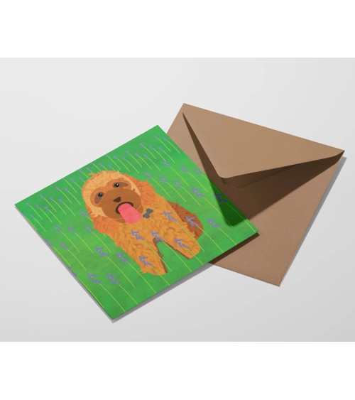 Cockapoo Dog - Greetings Card Ellie Good illustration happy birthday wishes for a good friend congratulations cards