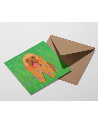 Cockapoo Dog - Greetings Card Ellie Good illustration happy birthday wishes for a good friend congratulations cards