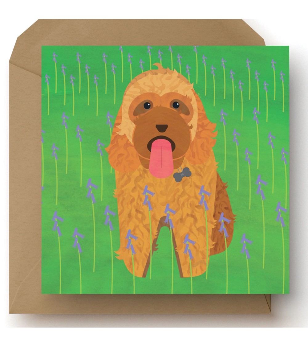 Cockapoo Dog - Greetings Card Ellie Good illustration happy birthday wishes for a good friend congratulations cards