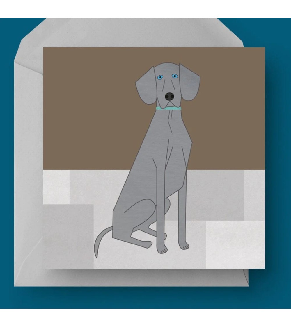 Weimaraner - Grusskarte Ellie Good illustration glückwunschkarte zur hochzeit geburt zum geburtstag kaufen