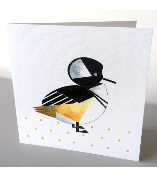 Hooded Merganser Duck - Greetings Card Ellie Good illustration happy birthday wishes for a good friend congratulations cards