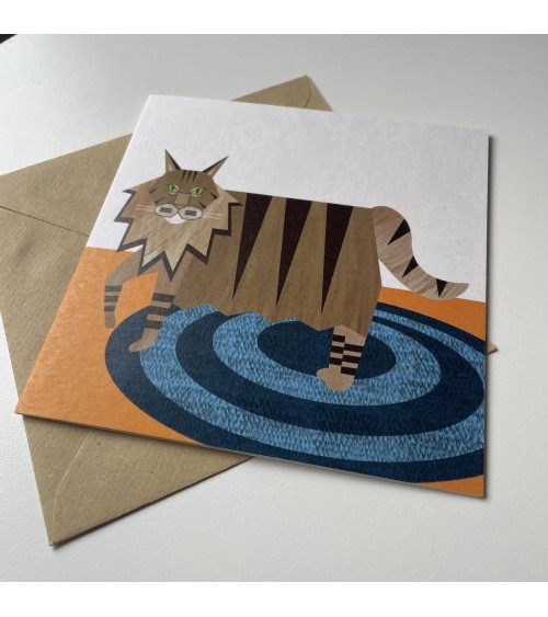 Maine Coon - Grusskarte Ellie Good illustration glückwunschkarte zur hochzeit geburt zum geburtstag kaufen
