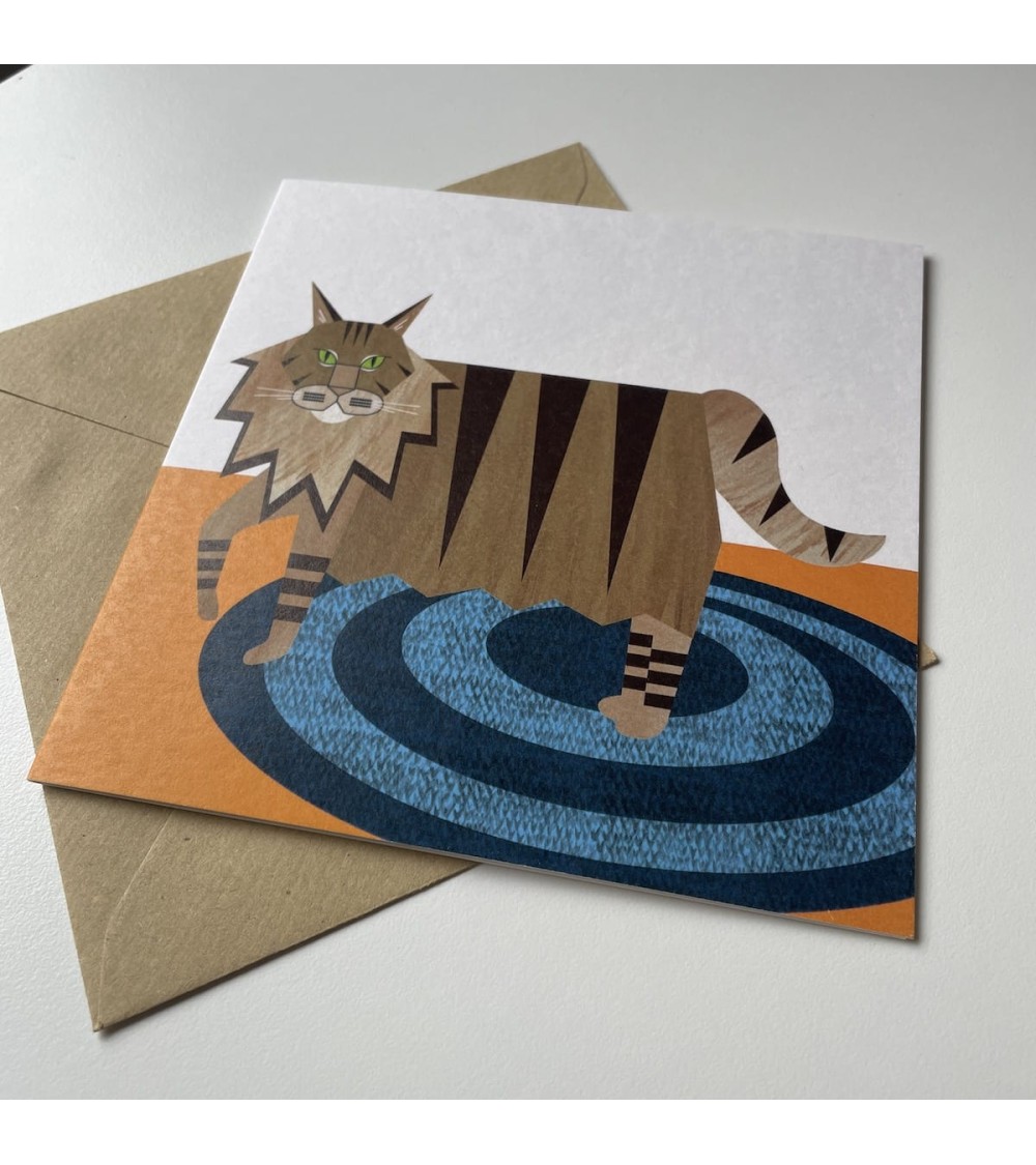 Maine Coon - Biglietto di auguri Ellie Good illustration spiritoso auguri buon compleanno matrimonio di nascita bimbo di natale