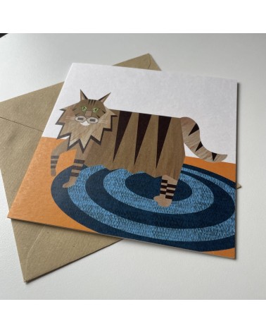 Maine Coon - Biglietto di auguri Ellie Good illustration spiritoso auguri buon compleanno matrimonio di nascita bimbo di natale