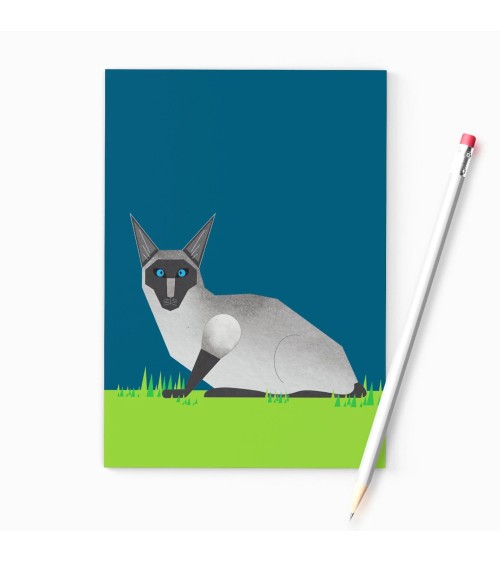 Gatto siamese - Quaderno A6 Ellie Good illustration Cartoleria Svizzera