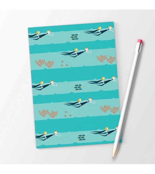 Sea Swimmers - A6 Notebook Ellie Good illustration original gift idea switzerland