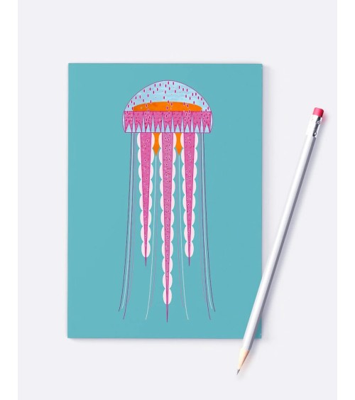 Jellyfish - A6 Notebook Ellie Good illustration original gift idea switzerland