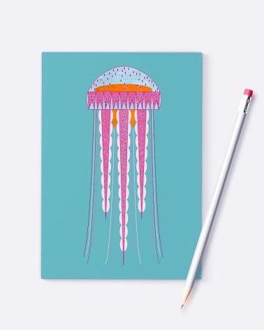 Jellyfish - A6 Notebook Ellie Good illustration cute stationery