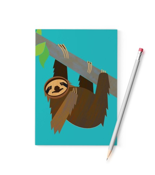 Pygmy Sloth - A6 Notebook Ellie Good illustration cute stationery