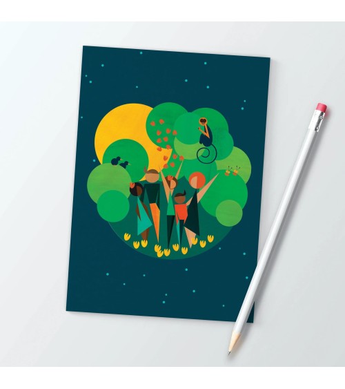 Earth Party People - A6 Notebook Ellie Good illustration cute stationery
