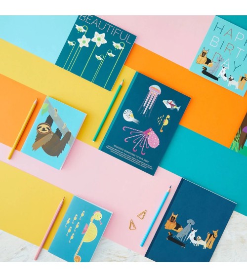 Sea Creatures - A5 Notebook Ellie Good illustration cute stationery