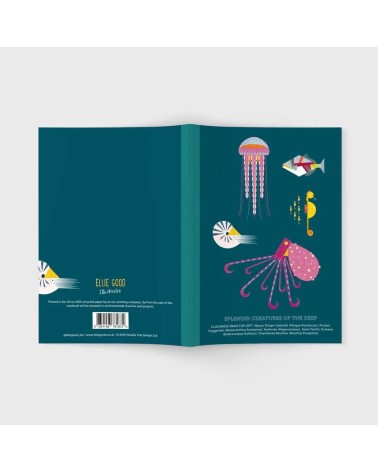 Sea Creatures - A5 Notebook Ellie Good illustration cute stationery