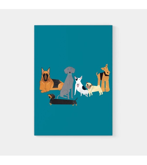 Amis des chiens - Cahier, carnet de notes A5 Ellie Good illustration papeterie originale en ligne suisse