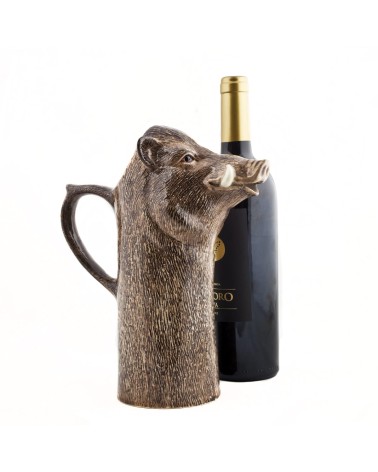 Water Jug - Wild Boar Quail Ceramics carafe jug glass design